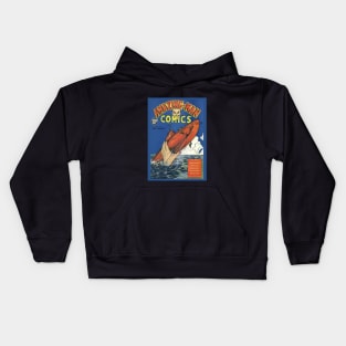 Amazing Man Retro Comic Cover Vol 6 Kids Hoodie